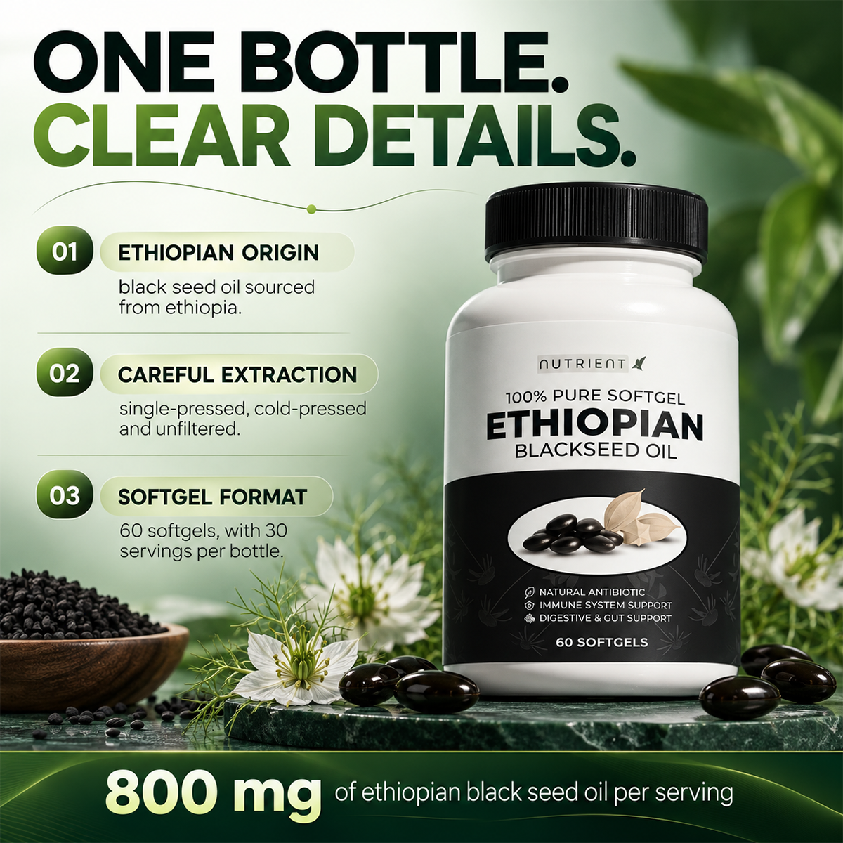 Ethiopian Black Seed Oil